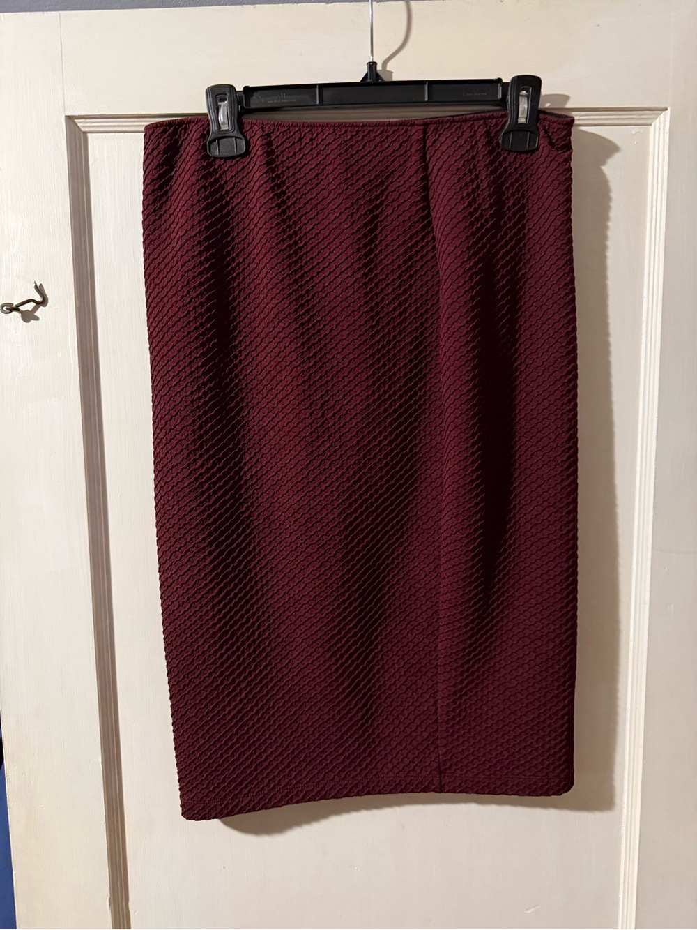 Apt. 9 Textured Pencil Skirt - Burgundy